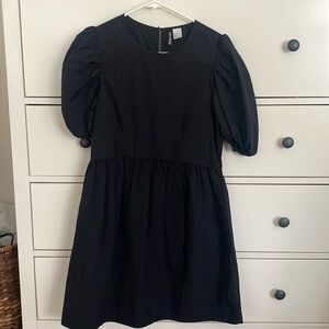 H&M puff sleeve mini dress